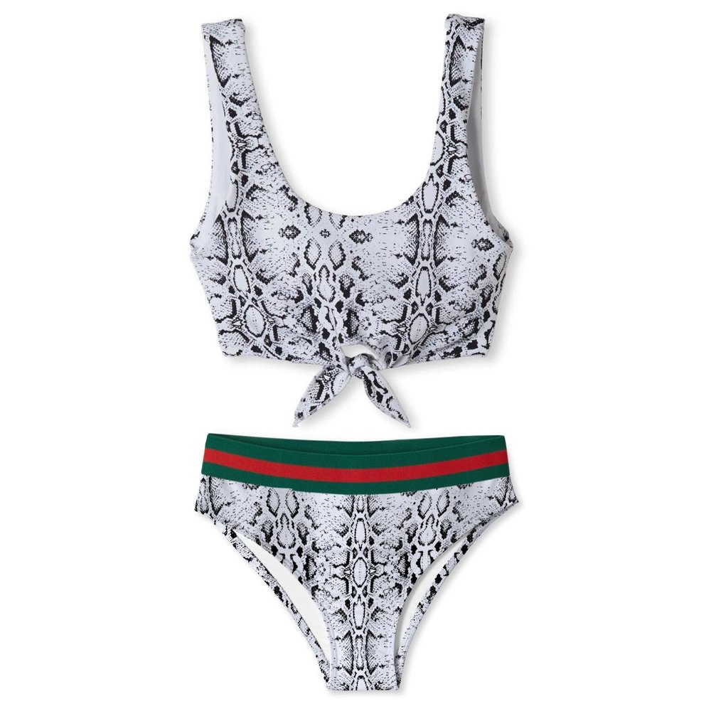 snake print bikini for girls size 8y